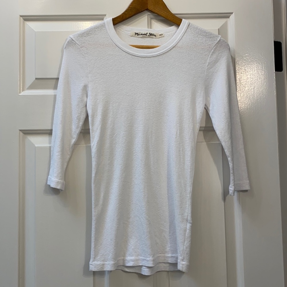 Michael Stars Fallon Shine 3/4 length shirt